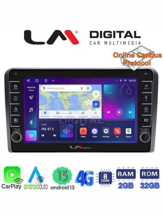 LM Digital Car Audio System for Audi A3 (Bluetooth/USB/WiFi/GPS/Android-Auto)