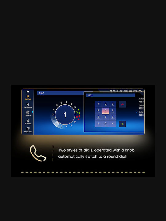 Carmedia Car Audio System 2DIN (Bluetooth/USB/AUX/WiFi/GPS/Apple-Carplay/Android-Auto) with Touch Screen 10.25"