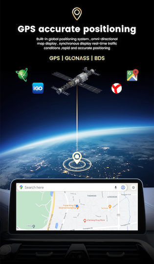 Carmedia Ηχοσύστημα Αυτοκινήτου 2 DIN (Bluetooth/USB/WiFi/GPS/Apple-Carplay/Android-Auto) με Οθόνη Αφής 10.25"