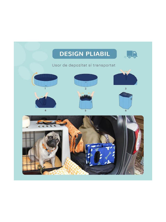 Dog Pool 80εκ. Blue 1pcs