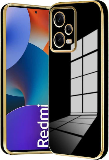 Bodycell Plated Back Cover Σιλικόνης με Λουράκι Χρυσό (Xiaomi Note 12 5G)