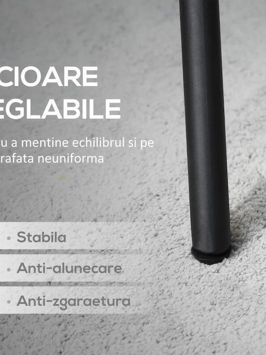 Metal Masa pentru spații exterioare Negru 91x71.5cm