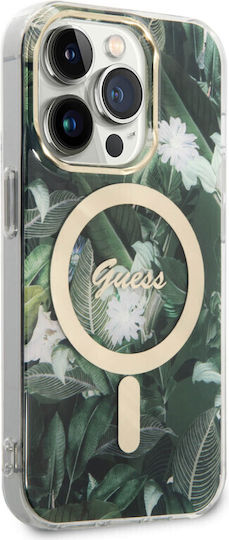 Guess Umschlag Rückseite Kunststoff / Silikon Khaki (iPhone 14 Pro)