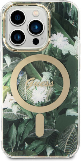Guess Umschlag Rückseite Kunststoff / Silikon Khaki (iPhone 14 Pro)
