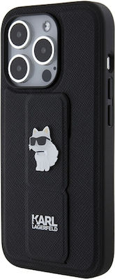 Karl Lagerfeld Umschlag Rückseite Kunststoff Schwarz (iPhone 15 Pro)