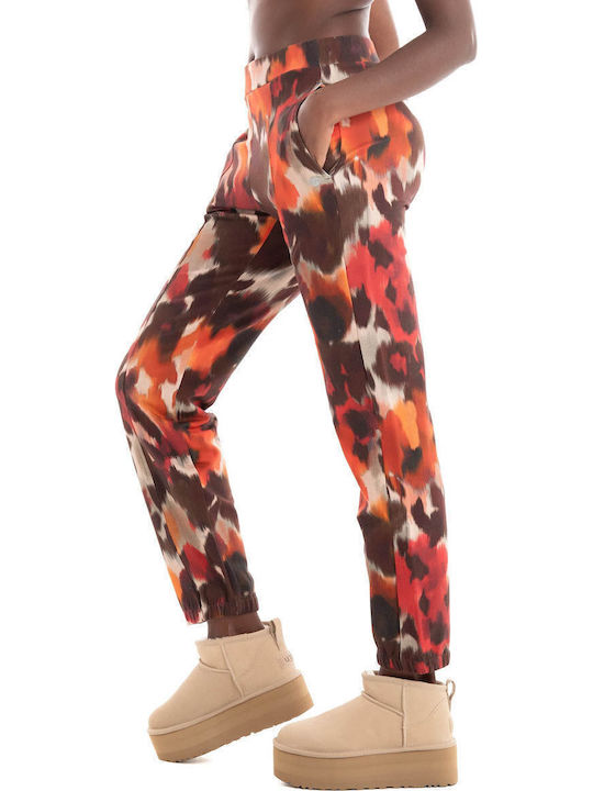 Women's Fabric Trousers Red