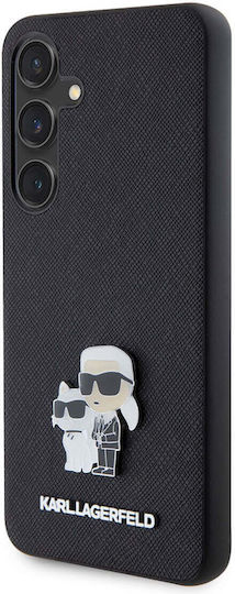 Karl Lagerfeld Saffiano Karl Задна корица Пластмаса / Кожа Черен (Galaxy S24)