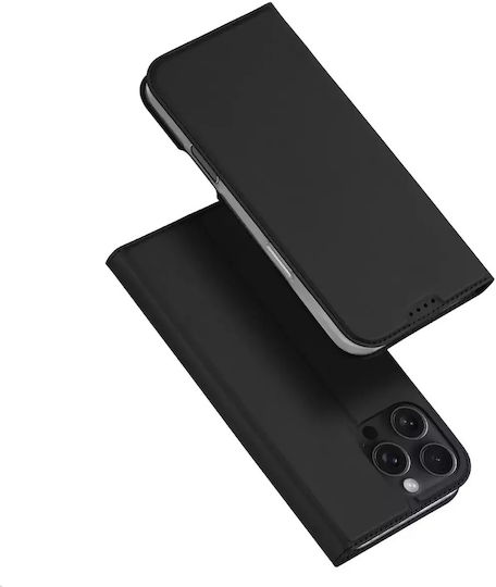 Dux Ducis Skin Pro Book Synthetic Leather Black (iPhone 16 Pro)