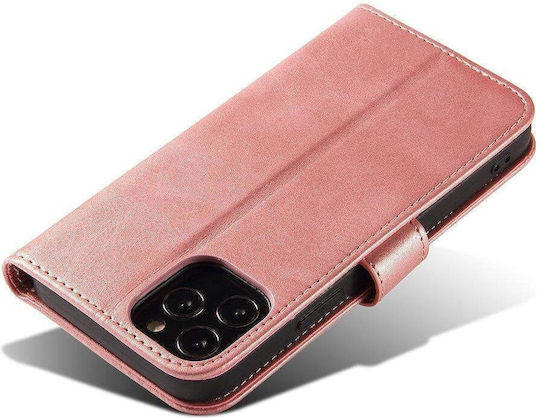 Hurtel Elegant Magnet Buchen Sie Synthetisches Leder Rosa (Redmi Note 11 Pro+ 5G)
