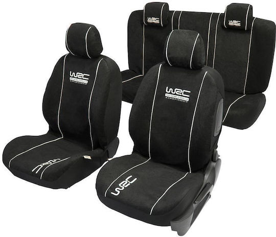 WRC Car Cover Set 9pcs Velvet Black