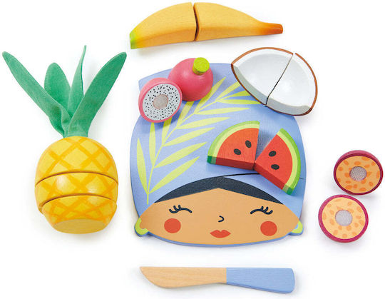 Tender Leaf Toys Дъска За Рязане С Тропически Плодове От Дърво За 3+ Години