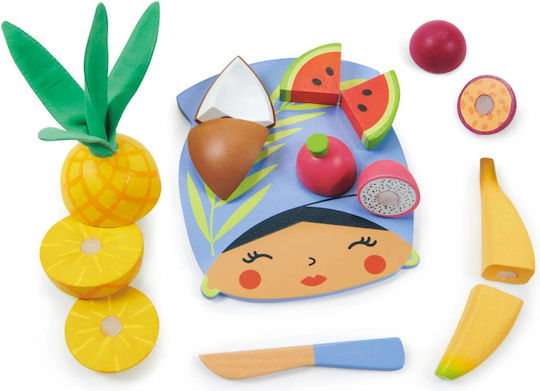 Tender Leaf Toys Дъска За Рязане С Тропически Плодове От Дърво За 3+ Години