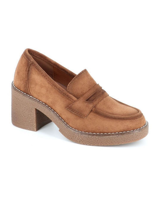 B-Soft Γυναικεία Loafers σε Καφέ Χρώμα