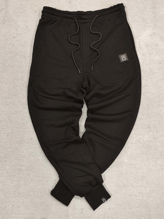 Sweatpants with Elastic Black