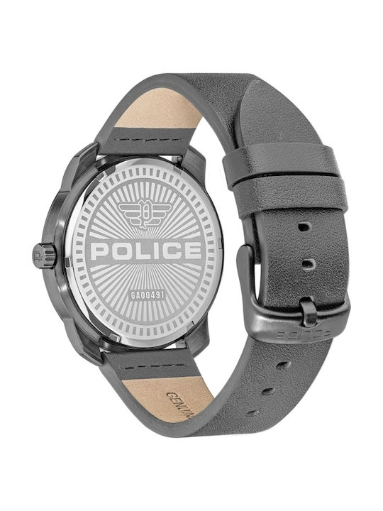 Police Ρολόι Μπαταρίας με Δερμάτινο Λουράκι Police Ρολόι Μπαταρίας με Δερμάτινο Λουράκι