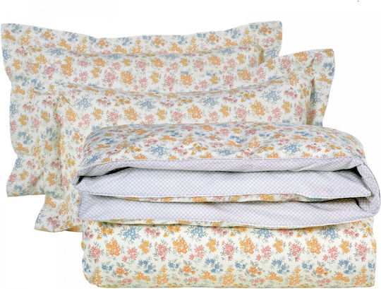 Das Home Сет Чаршафи 170x260см. Daily 3001 Cream, Mint, Salmon 3бр