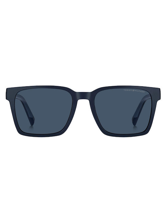 Tommy Hilfiger Men's Sunglasses with Navy Blue Plastic Frame and Blue Lens TH2143/S PJP/KU