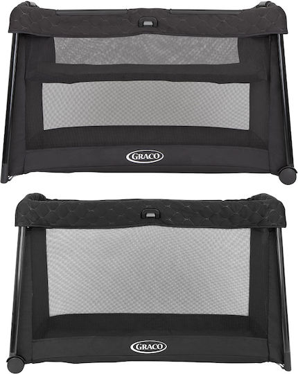 Graco Loc de joacă 2 Nivele cu Saltea Negru 105x65cm