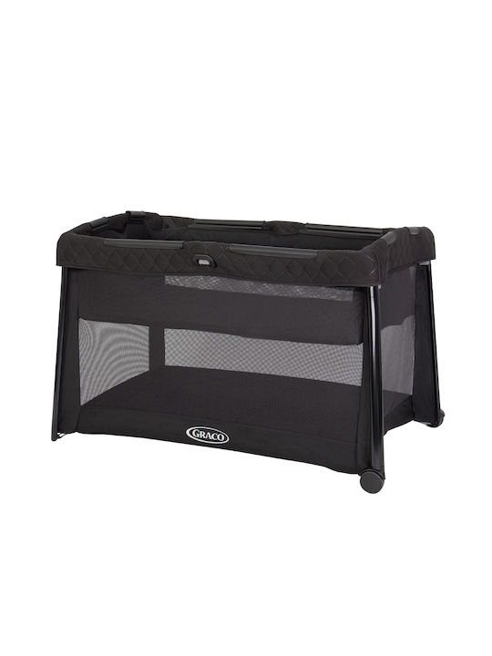 Graco Παρκοκρέβατο 2 Επιπέδων με Στρώμα Μαύρο 105x65cm