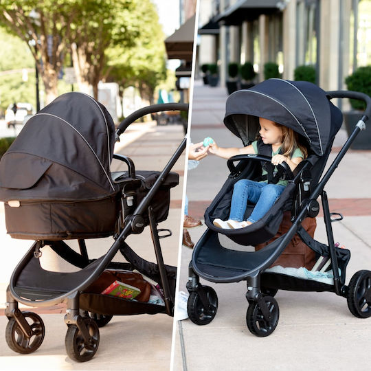 Graco Бебешка количка 2 в 1 Черен