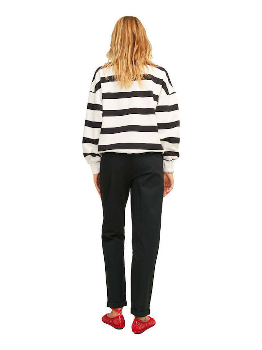 Damen Chino Hose Black