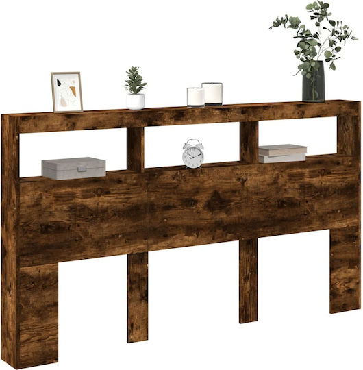 vidaXL Wooden Brown Bed Headboard