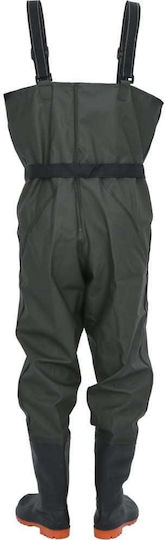 Swimming Chest Waders Boots Belt Dark Green Size 40 4016992 Green