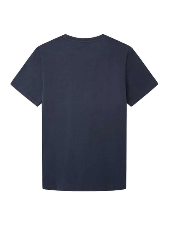 Hackett Ανδρικό T-shirt Κοντομάνικο Navy/blue HM500830-5DI