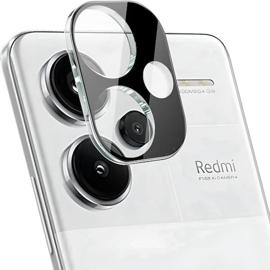 Lens Protector Προστασία Κάμερας Tempered Glass Μαύρο για το Redmi Note 13 Pro+
