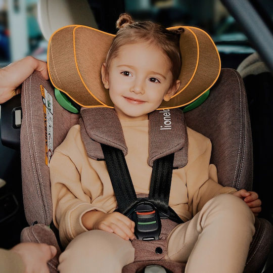 Lionelo Harmony Baby Car Seat i-Size with Isofix Green Olive Leather 0-36 kg