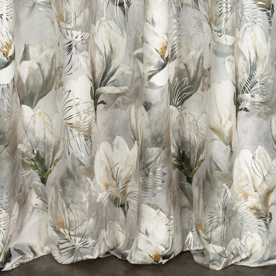 Eurofirany Vorhang mit Bleistiftfalten Sandy Gray 140x300cm