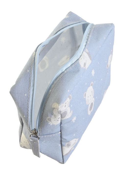 DKD Home Decor Toiletry Bag in Blue color 15cm