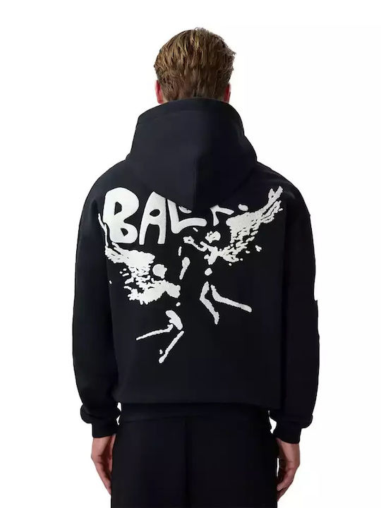 Balr. Men's Sweatshirt with Hood Jet Black