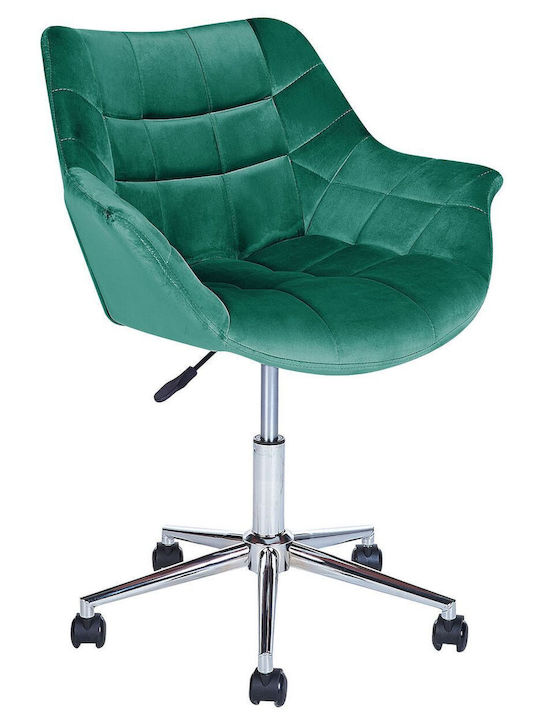 Beliani Office Chair with Fixed Arms Green