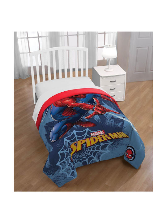 Marvel Kids Duvet Single with Microfiber Filling Blue 160x240cm