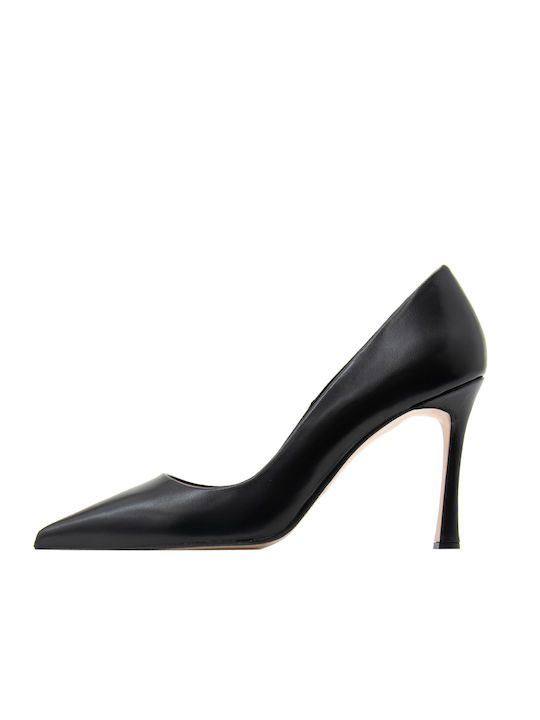 Mourtzi Leder Pumps mit hohem Absatz Schwarz