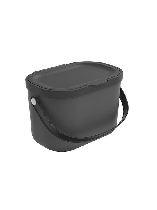 Rotho Babydesign Albula Κάδος Απορριμμάτων Πλαστικός Γκρι 3.2lt