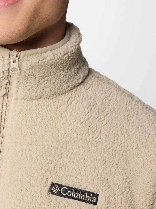 Rugged Ridge Iii Full Ανδρική Ζακέτα Fleece Μπεζ