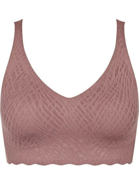 Sloggi Zero Feel Women's Bralette Bra Chocolate