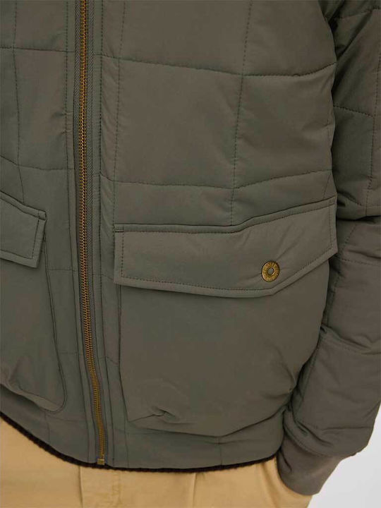 3 σε 1 Χειμωνιάτικο Μπουφάν Puffer Αδιάβροχο Green