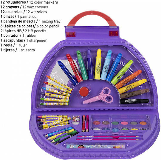 Gabby's Dollhouse 50-Piece Coloring and Painting Set