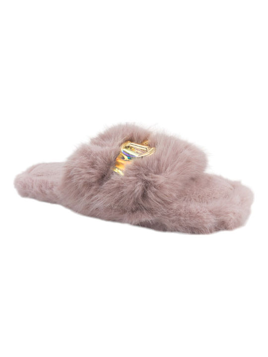 Plato Winter Women's Slippers in Pink color