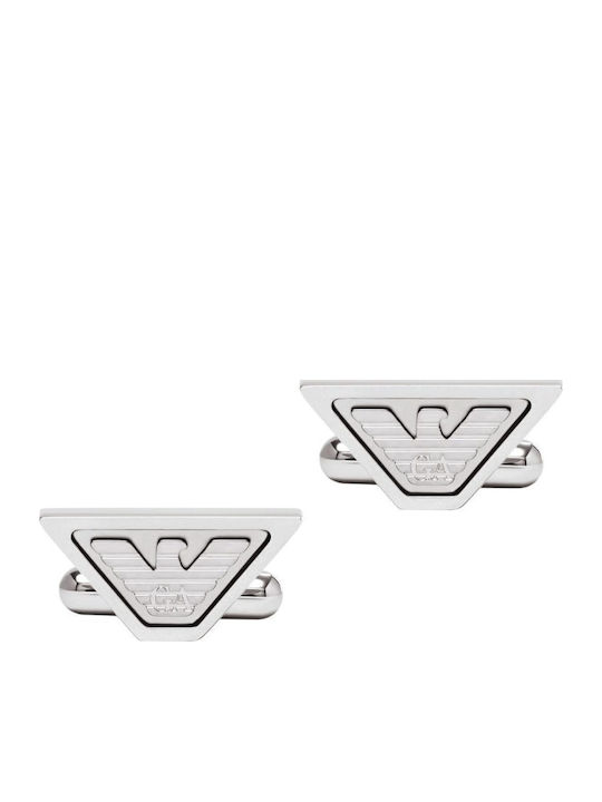 Emporio Armani Мансети от Inox в Сребрист Цвят