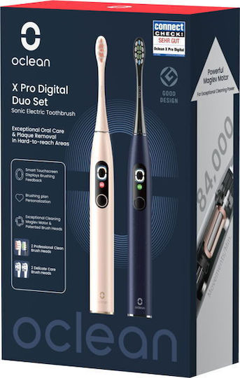 Oclean X Pro Digital Duo Set Gold&blue 2 Pcs