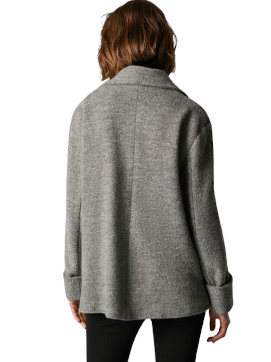 Pennyblack Wolle Frauen Medium Grey Jacke