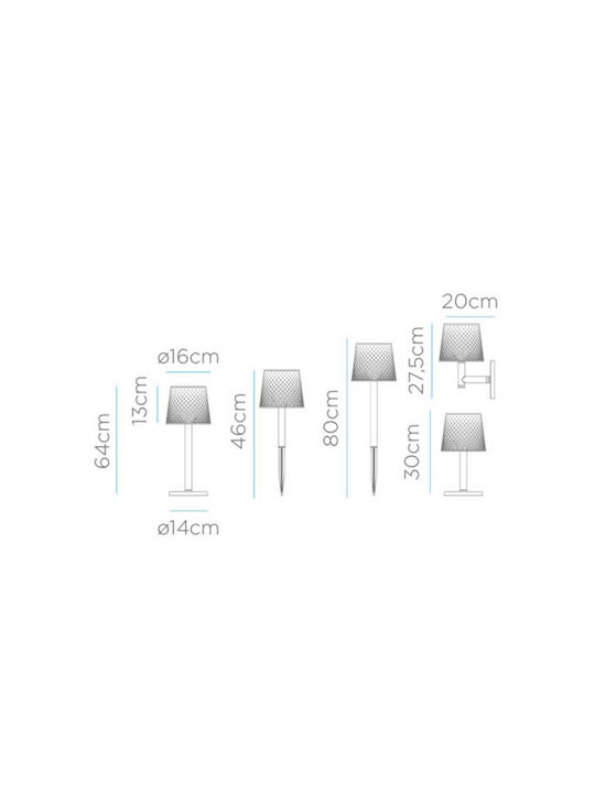 NewGarden Außenstehlampe mit eingebautem LED