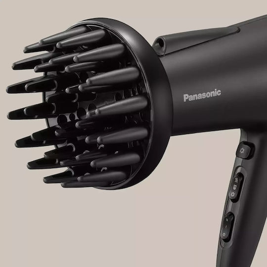 Uscător de păr Panasonic Eh-ne87-k825 Ionizare Difuzor Aer Rece 1800W 2 Trepte de Viteză 3 Niveluri de Temperatură
