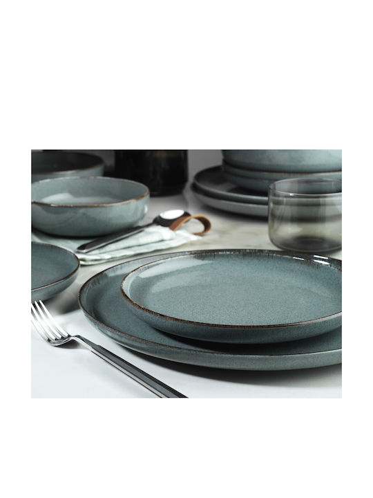 Kutahya Porselen Mood Blue Porcelain Dinnerware Set 40pcs