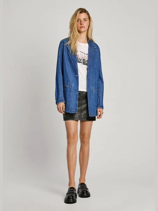 Pepe Jeans Damen Blazer Denim