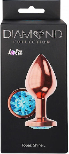 Plug-butt Plug Diamond Topaz Shine L Rose Gold